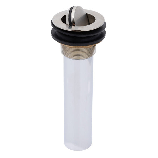 Ambassador Marine – 1 1/2 in Drain, Flip Drain no Overflow, Straight, 1 1/4 in Sweat Brushed Nickel – S01-0311-NP-R