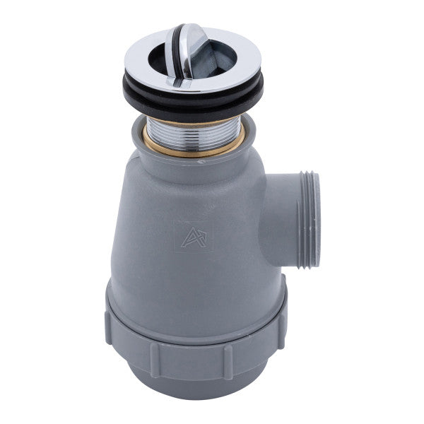 Ambassador Marine – 1 1/2 in Drain, Flip Trap Sink Drain no Overflow, 1 1/4 in-M Thread Chrome – S01-0316-CP-R