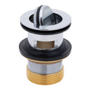 Ambassador Marine – 1 1/2 in Drain, Flip Drain with Overflow, Straight, 1 1/4 in-M Thread Adapter Chrome – S01-0504-CP-R - Essenbay Marine