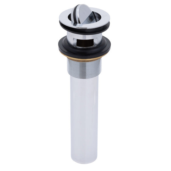 Ambassador Marine – 1 1/2 in Drain, Flip Drain with Overflow, Straight, 1 1/4 in Sweat Chrome – S01-0511-CP-R