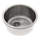 Ambassador Marine – Cylinder Sink Brushed Finish, 304 Stainless Steel, 2 in Drain, SoundKOTE – S14-2500-BR-R - Essenbay Marine