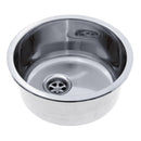 Ambassador Marine – Cylinder Sink Ultra-Mirror Finish, 304 Stainless Steel, 2 in Drain, SoundKOTE – S14-2500-UM-R - Essenbay Marine