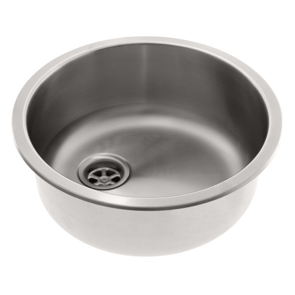 Ambassador Marine – Cylinder Sink Brushed Finish, In 10-Pack, 304 Stainless Steel, 2 in Drain, SoundKOTE – S14-2501-BR-10p