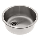 Ambassador Marine – Cylinder Sink Brushed Finish, 304 Stainless Steel, 2 in Drain, SoundKOTE – S14-2501-BR-R - Essenbay Marine