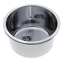 Ambassador Marine – Cylinder Sink Ultra-Mirror Finish, 304 Stainless Steel, 2 in Drain, SoundKOTE – S14-2701-UM-R - Essenbay Marine