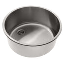 Ambassador Marine – Cylinder Sink Brushed Finish, 304 Stainless Steel, 2 in Drain, SoundKOTE – S14-2706-BR-R - Essenbay Marine