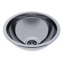 Ambassador Marine – Half-Sphere Sink Ultra-Mirror Finish, 304 Stainless Steel, 2 in Drain, SoundKOTE – S24-1400-UM-R - Essenbay Marine