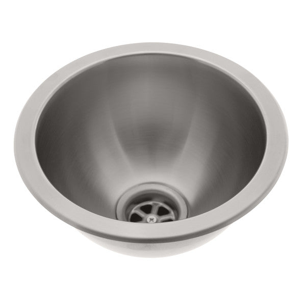 Ambassador Marine – Half-Sphere Sink Brushed Finish, 304 Stainless Steel, 2 in Drain, SoundKOTE – S24-1408-BR-R