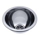 Ambassador Marine – Half-Sphere Sink Ultra-Mirror Finish, 304 Stainless Steel, 2 in Drain, SoundKOTE – S24-1408-UM-R - Essenbay Marine