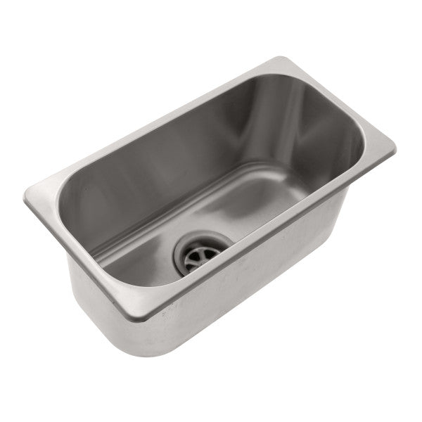 Ambassador Marine – Rectangle Sink Brushed Finish, 304 Stainless Steel, 2 in Drain, SoundKOTE – S44-1610-BR-R