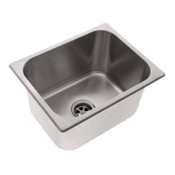 Ambassador Marine – Rectangle Sink Brushed Finish, 304 Stainless Steel, 2 in Drain, SoundKOTE – S44-1711-BR-R