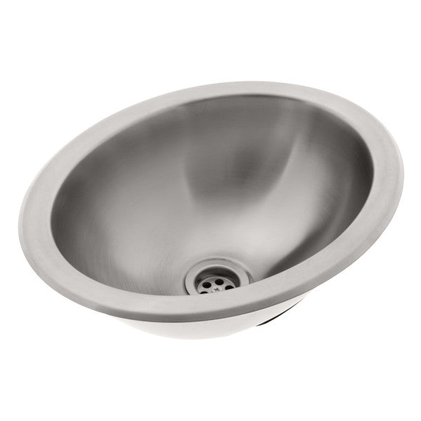 Ambassador Marine – Oval Sink Brushed Finish, In 10-Pack, 304 Stainless Steel, 1 1/2 in Drain, SoundKOTE – S64-6530-BR-10p