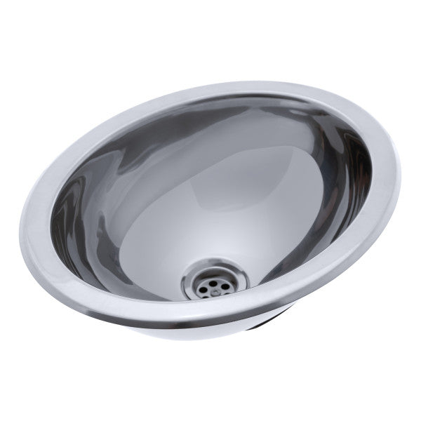 Ambassador Marine – Oval Sink Ultra-Mirror Finish, In 10-Pack, 304 Stainless Steel, 1 1/2 in Drain, SoundKOTE – S64-6530-UM-10p
