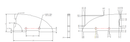 Taco Marine Mill Hard Top Pad 2.71 X 5.95 X .375 W/ (2) .375" Holes F36-7223AEY - Essenbay Marine