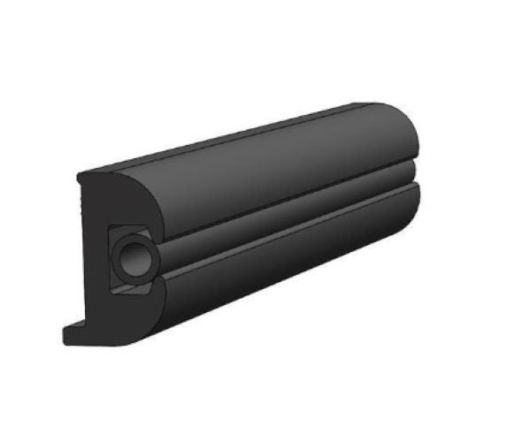 Taco Flexible Rub Rail 1-1/16’’ x  11/16’’ 50' Black V11-0809BKA50-1 - Essenbay Marine