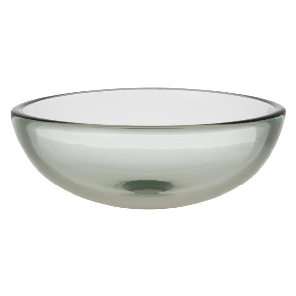 Ambassador Marine – Half Sphere Vessel- Smooth Glass, 12 in Diameter, 1 3/4 in Drain Clear – V21-1402-CL-R