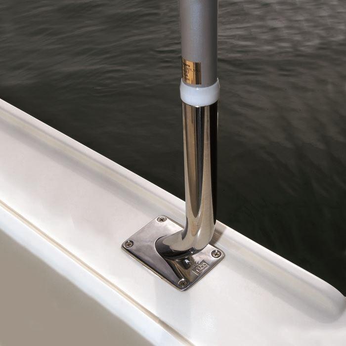 TACO Marine Striker Base (Pair) Gunnel Mount for 1-1/8" Outrigger F16-0212-F - Essenbay Marine