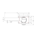 Taco Marine Grand Slam 2801 Mount with 30° Offset Handle for 1-1/2" Outrigger Pair GS-2801 - Essenbay Marine