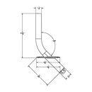 TACO Marine Striker Base (Pair) Gunnel Mount for 1-1/8" Outrigger F16-0212-F - Essenbay Marine