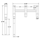 TACO Marine Deluxe Trident Rod Holder Offset F31-0781 - Essenbay Marine