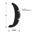 TACO 60'  2" x 7/8" Frosty White Rigid Vinyl Flex-Core V21-9906WHC60D - Essenbay Marine