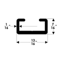 TACO Marine Slide Track, .69 x .26 x .072 Aluminum Blite 14' - Essenbay Marine