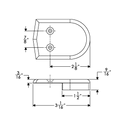 Taco Marine 2’’ Rub Rail End Cap F90-0001BKN (Pair) - Essenbay Marine