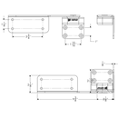 TACO Marine Seat Command Ratchet Hinge 9-3/8" SS (Pair) H25-0016 - Essenbay Marine