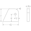 TACO Marine Aluminum Folding Footrest Pad F35-FRB - Essenbay Marine
