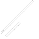 Taco Marine 18' Silver / Silver Deluxe Aluminum Outrigger Poles OT-0318HD-VEL - Essenbay Marine