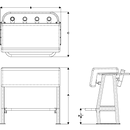 Taco Marine Neptune II Seating / Leaning Posts L10-1003-1 (Backrest is Optional) - Essenbay Marine