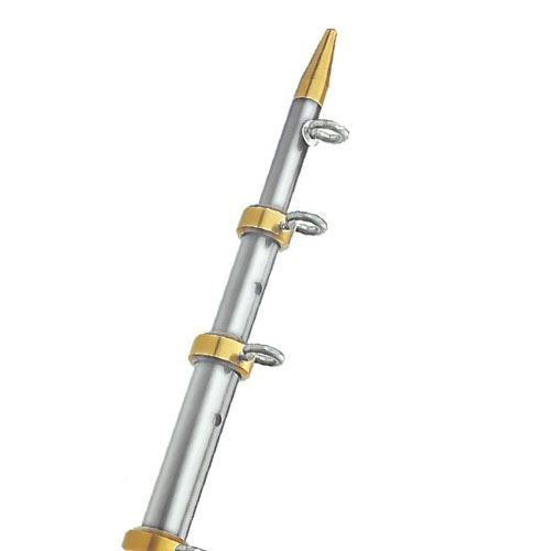Taco Marine 15' Aluminum Tele-Outrigger Poles Sport Fishing / Outrigger Poles OT Series - Essenbay Marine