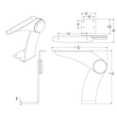 Taco Marine Armrest Port Side Aluminum Pivot K10-0006A-SKW - Essenbay Marine