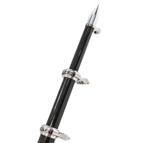 Taco Marine 16' Carbon Fiber Tele-Outrigger Poles OT-3160CF Black w/Silver - Essenbay Marine