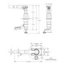 Taco Marine Grand Slam GS390-180 Mount 1-1/2" Outrigger Pair Arm Facing Forward - Essenbay Marine