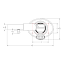 Taco Marine Pro Series GS-400 Mount for 1-1/2" Outrigger Pair - Essenbay Marine