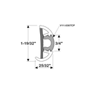 Taco Marine V11-9960BKA60D 1.6" X .78" Small SuproFlex Rub Rail Black - Essenbay Marine