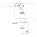 Taco Marine GS-312 / GS-314 Grand Slam 312 Center Rigger Mount 1 1/2" - Essenbay Marine