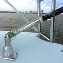 Taco OT-2160CF-2 16' Carbon Fiber Center Rigger Pole Single Stainless Rings Tips - Essenbay Marine