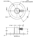 Taco Marine Table Pedestal Support With Pull Lock Pin F16-0006L - Essenbay Marine