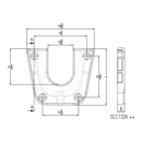 Taco Marine Table Pedestal Removable Side Mount Table Base Mount F16-0080 - Essenbay Marine