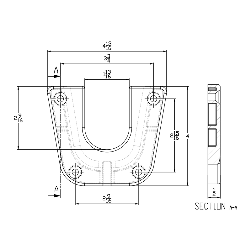 Taco Marine Table Pedestal Removable Side Mount Table Base Mount F16-0080 - Essenbay Marine