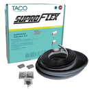 TACO Marine Suproflex Medium Rub Rail Kit 2" X 29/32" 60' Black with Chrome Insert - Essenbay Marine