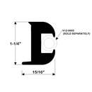 Taco Marine 1-1/4’’ X 15/16’’ Flexible Rub Rail Black V11-3447BKA50-1 - Essenbay Marine