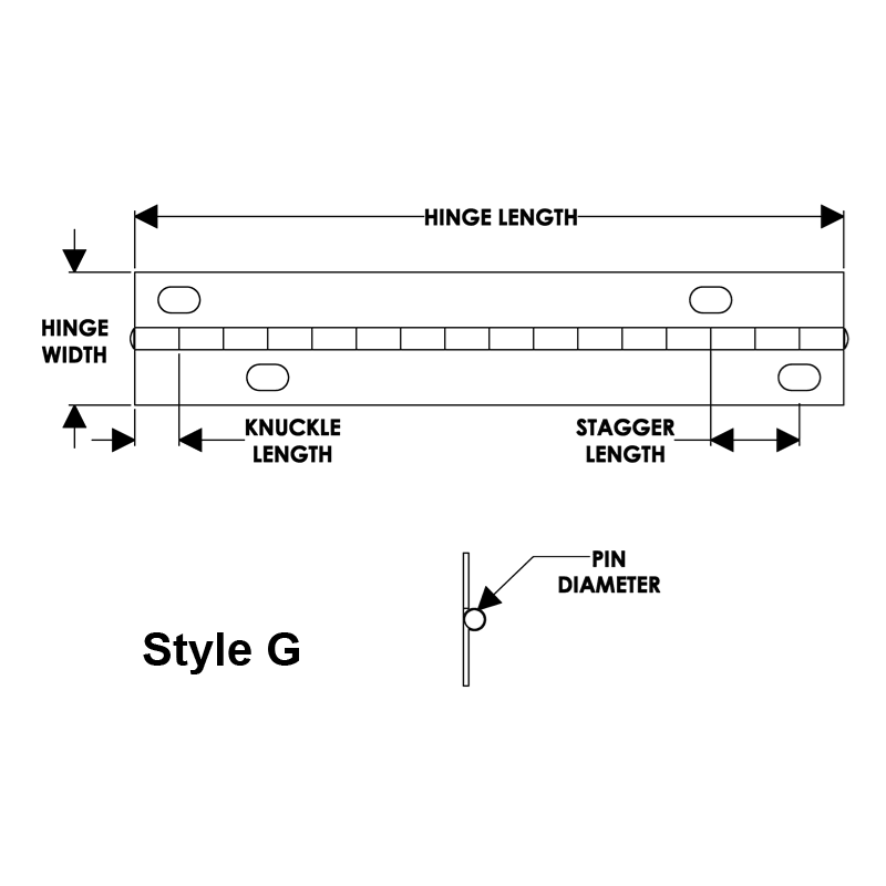 TACO Marine SS Continuous Piano Hinge 2" X 72" X .040" Annealed, H14-0200A72-1 - Essenbay Marine