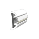 TACO Marine 2-1/2" X 1" Large Suproflex Rub Rail 100' Grey V11-9970GRD100D - Essenbay Marine