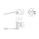 TACO Marine Flat Deck Hinge with Pin and Lanyard - Essenbay Marine