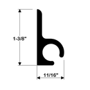 TACO Marine Rigid Vinyl Welt Track V25-9207WHA20 Artic White (5 Feet) 5' - Essenbay Marine