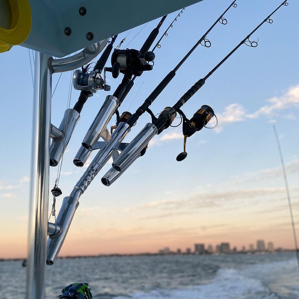 roll bar fishing rod holder TACO Marine Olympic Cluster 
