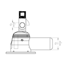 TACO Marine Blackout Series GS-850BHC Electric VHF Antenna Mount - Essenbay Marine